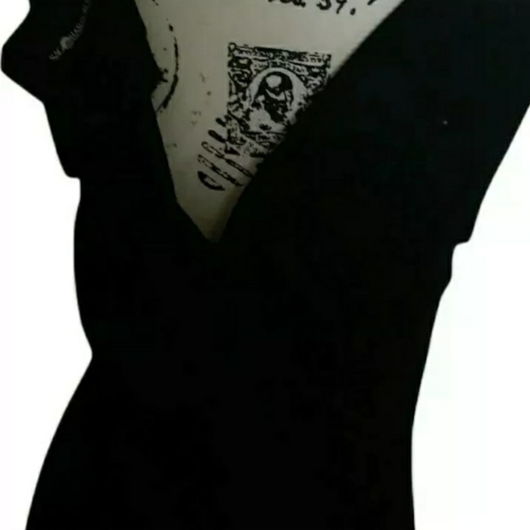 Womens Black sz 10 Sag Harber Knee Length zip up back Dress - Picture 4 of 5